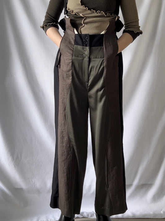 【boundary】khaki overall [230817-OA02]