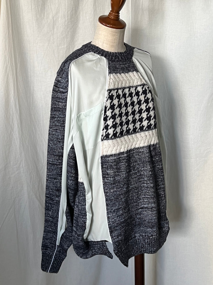 【boundary】Piping switch knit tops ［23AW-NT02］