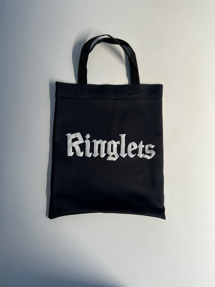 Ringlets × R.I.P コラボトートバッグ ブラック Sサイズ ［20231127-RRBK02］