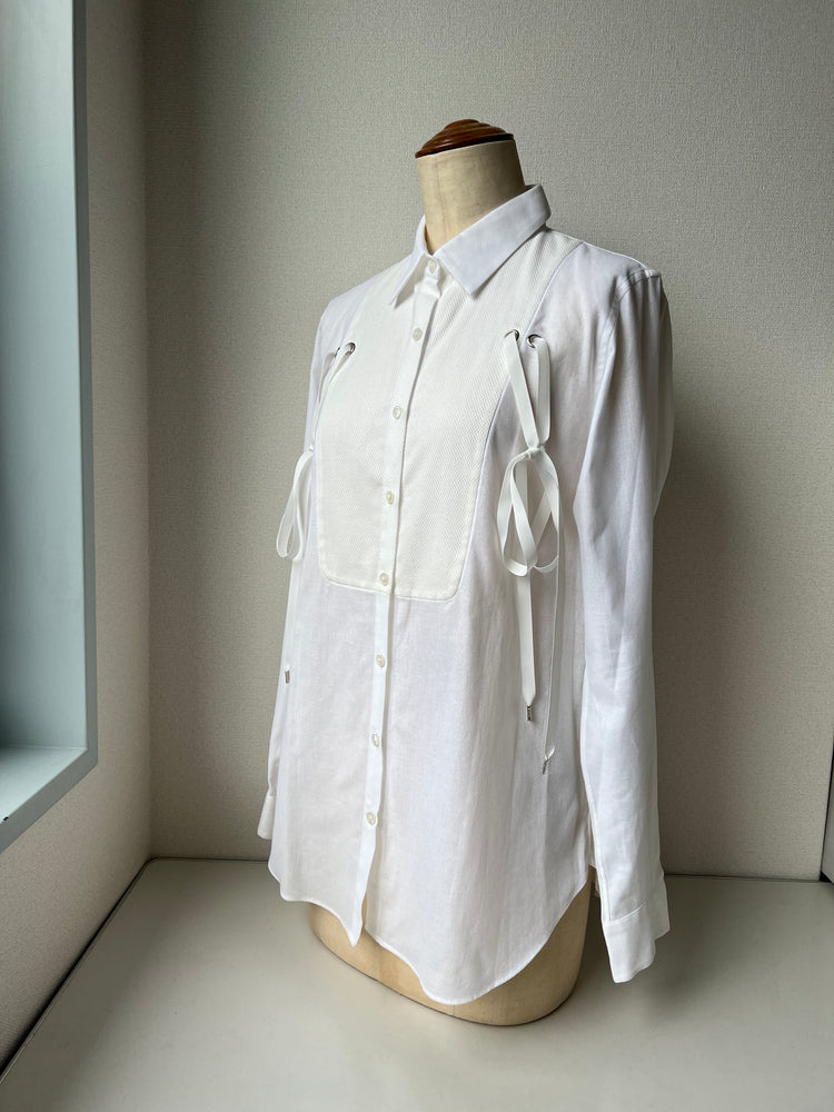 ‧₊˚ 【isolv ྀིྀིtion】  hanging ྀིྀི white shirt ‧₊˚［24SS-SHHA］