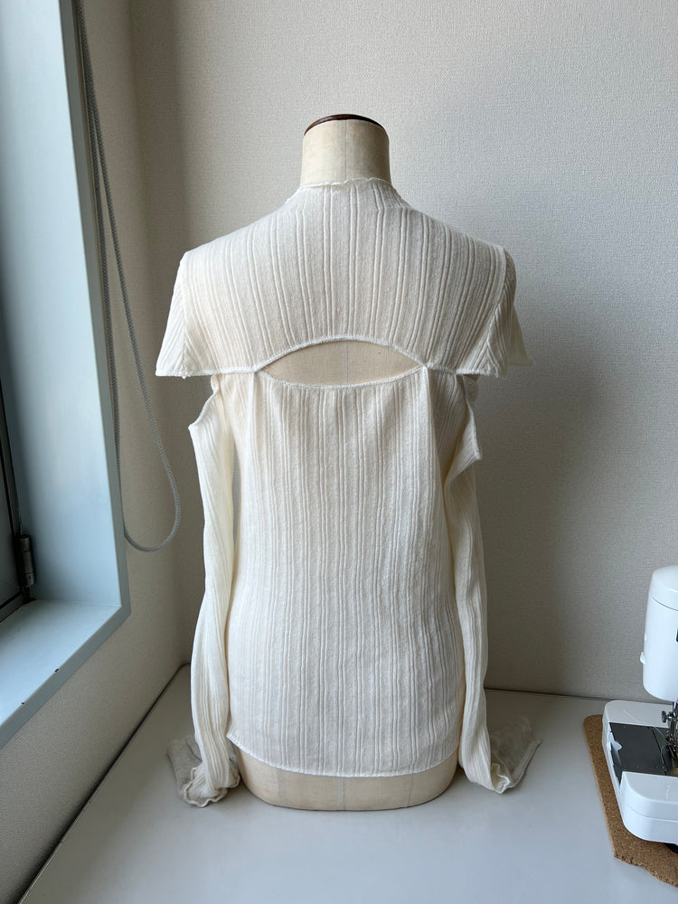 ‧₊˚ 【isolv ྀིྀིtion】slimming cut out tops ‧₊˚［24SS-TPWH］