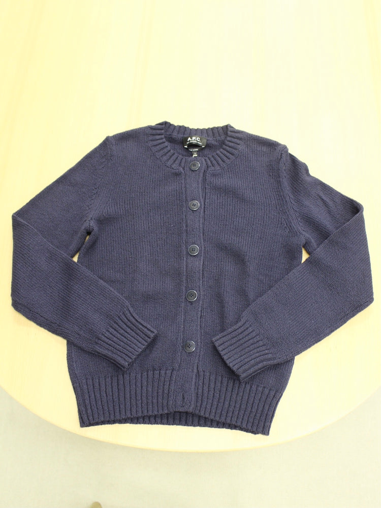 A.P.C. Blue  black ニットカーディガン