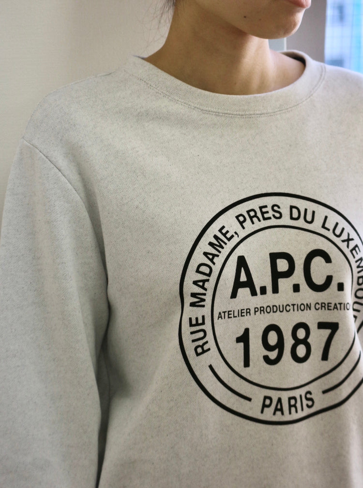 【men's】A.P.C. サークルデザインスウェット