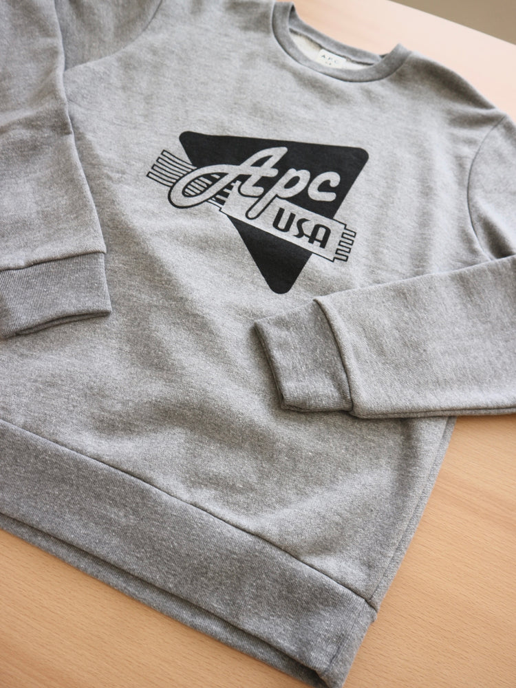 【men's】A.P.C. USサンカクロゴスウェット