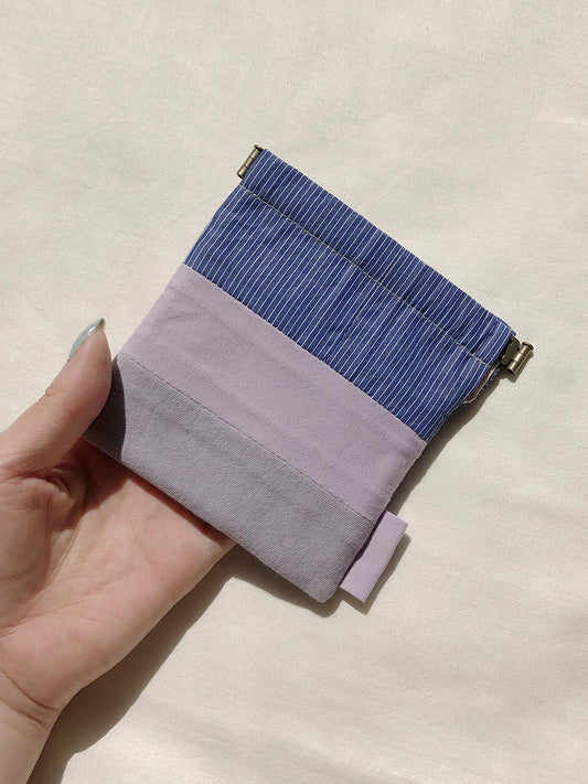 3-color patchwork pouch B