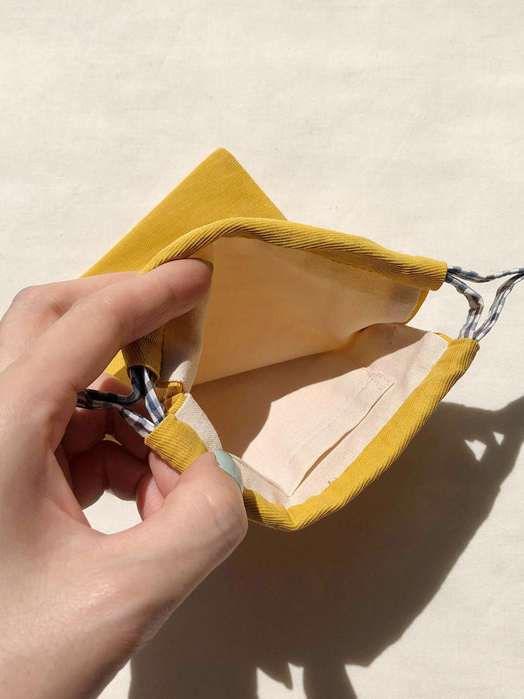 yellow remake small pouch