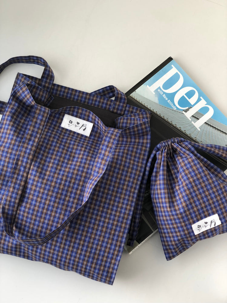 Zantan bag Blue checked A