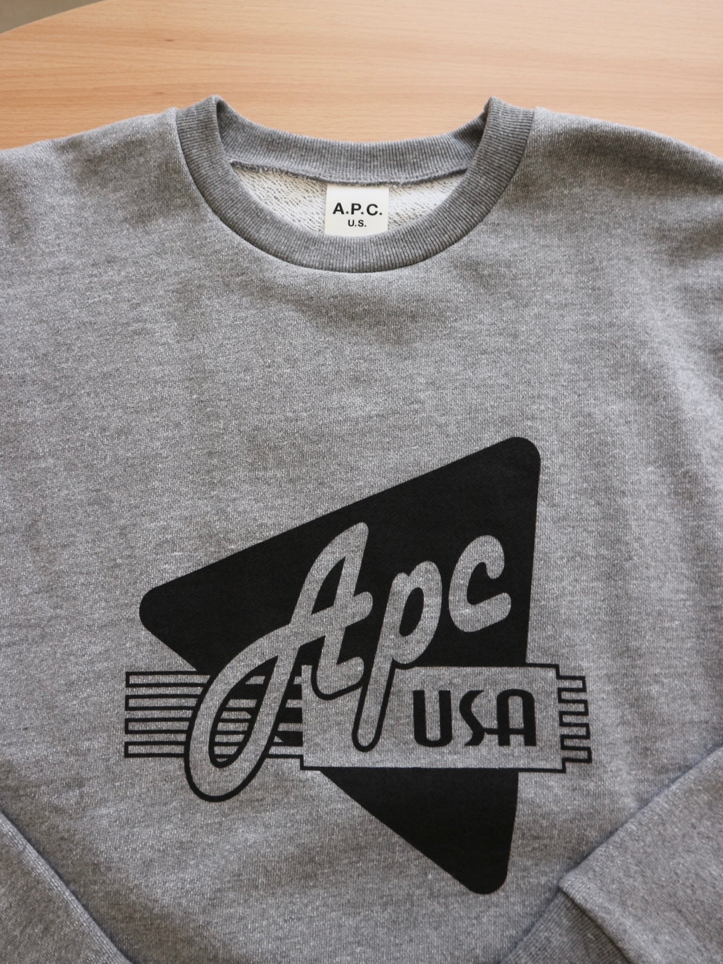 お値下げ致しました希少✨A.P.C. US ロゴスウェット トレーナー made