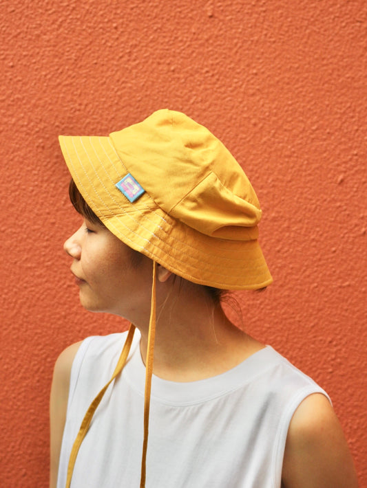 ❁ Girl power -fluid- ❁ yellow bucket hat