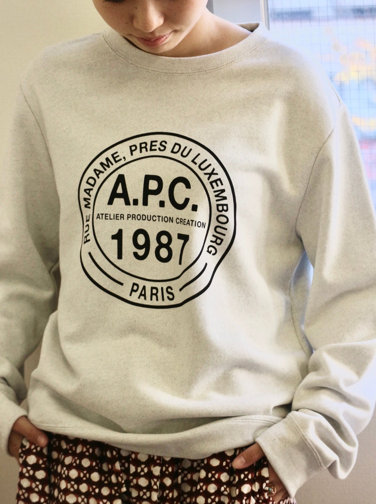 【men's】A.P.C. サークルデザインスウェット