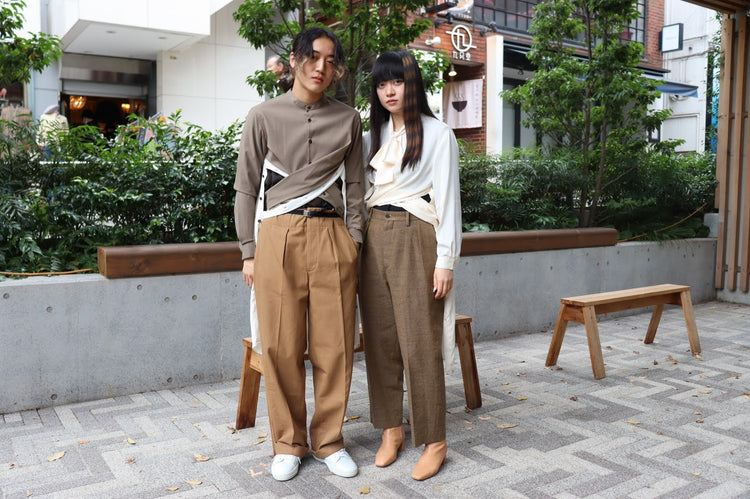 【boundary】brown long shirt [221121-LS02]