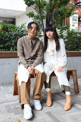 【boundary】bow tie long shirt [221121-LS01]