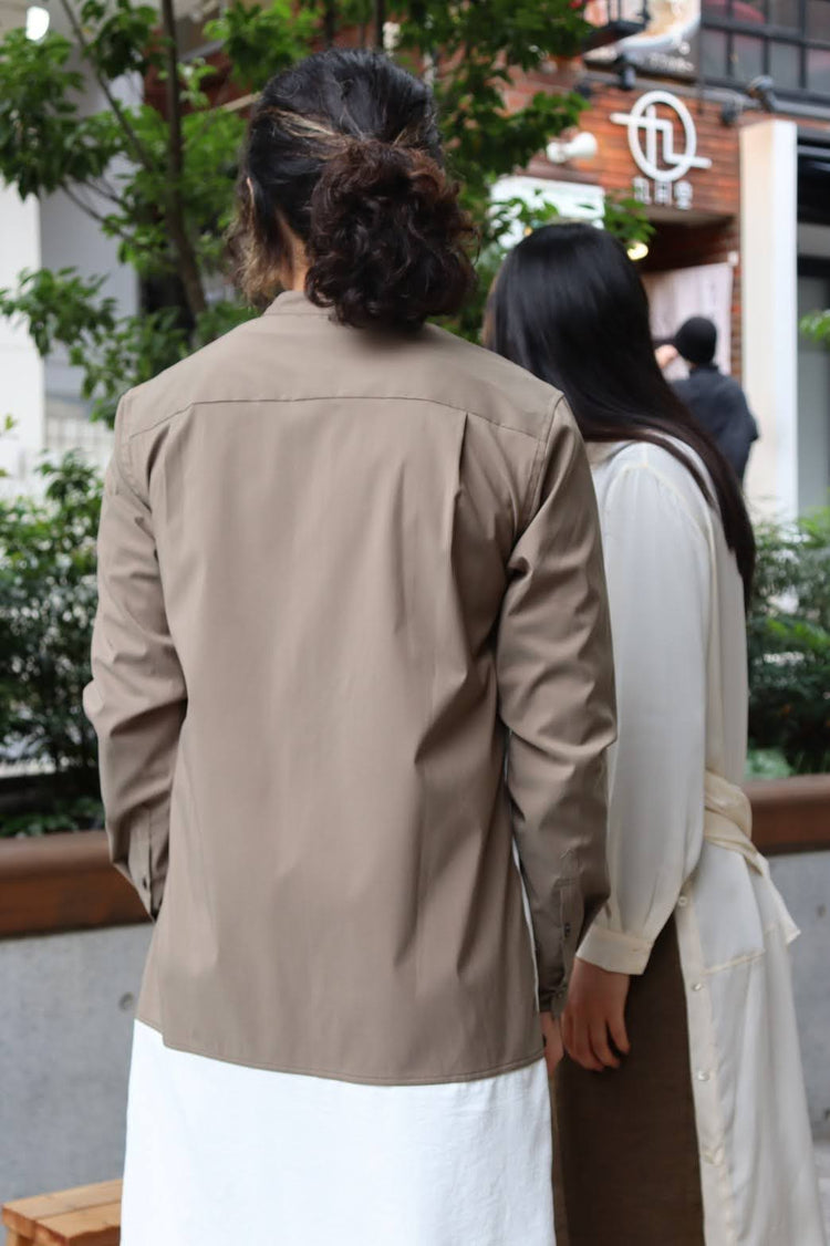 【boundary】brown long shirt [221121-LS02]